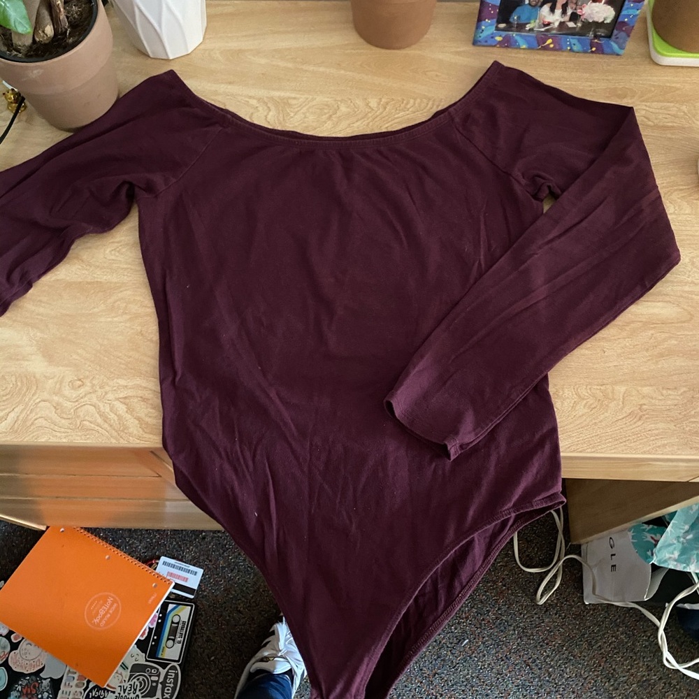 Off/on shoulder body suit!